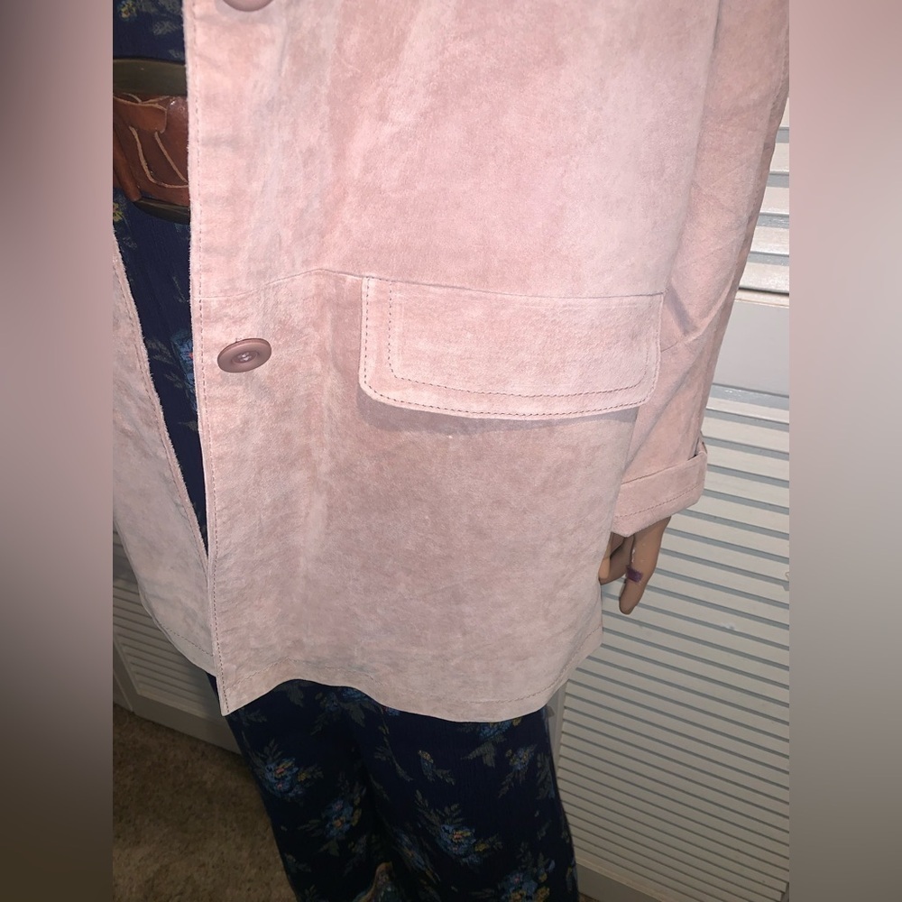 Jessica Holbrook Suede oversized blazer jacket New with tags dead-stock Medium - Picture 4 of 10